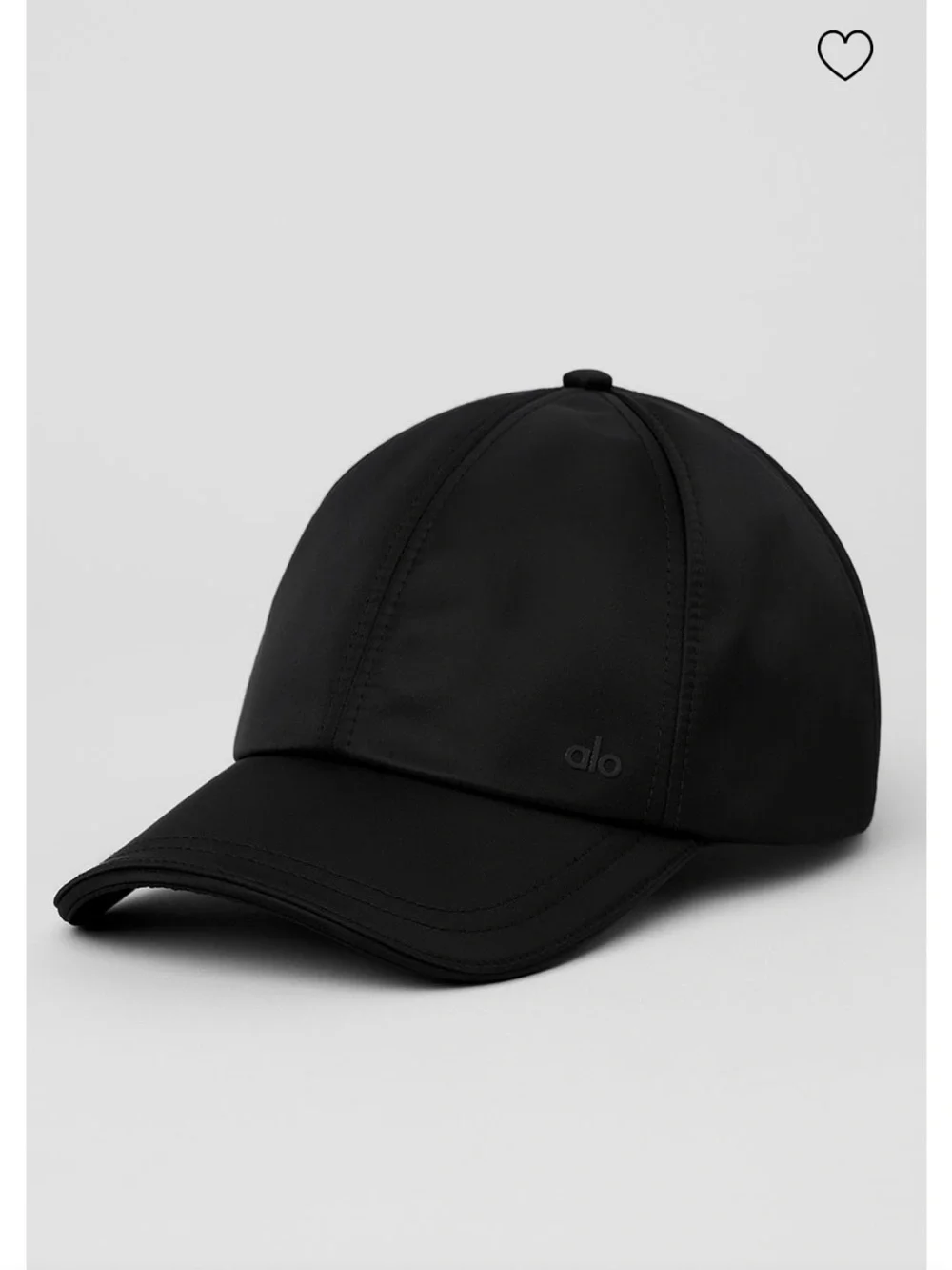 ALO Yoga Satin Off-Duty Cap - Black